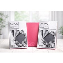 A4 Pvc Cilt Kapakları 100 Adet – Spiral Ciltleme Kapak Seti – Dayanıklı Şeffaf / Renkli Cilt Kapak
