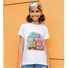 Alpşan Ticaret Sünger Bob Çocuk Tişört Süngerbob Çocuk Yetişkin T-Shirt