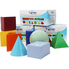 Okulgen Plastik Geometrik Şekiller 11 Parça Renkli