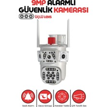 Enshall 9MP Ultra HD Blıc Dış Mekan Gece Görüşlü Akıllı IP Güvenlik Kamerası Beyaz Renkli Tüm Mekanlar İçin