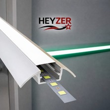 Heyzer 15×9 Sıva Üstü Kanatlı LED Profili (3 Metre) – Alüminyum