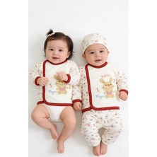 Şapkalı Ikili Takım(Tavşan Figürlü Hayvan Desenli)