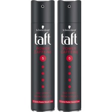 Taft Power Kafein Sprey 250 ml X 2 Güçlendirici Saç Bakım Spreyi ile 48 Saat Tutuş