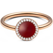 Daniel Wellington Audrey Ring Red Agathe Rose Gold