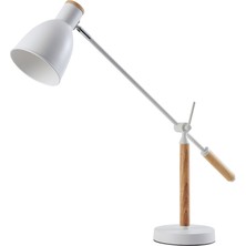 Mudo Home AUREL BEYAZ MASA LAMBASI 44X63 CM