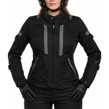 Tech90 Vecton Kadın 4 Mevsim Korumalı Kevlar Motosiklet Montu