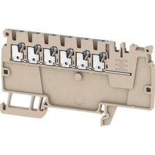 Weidmuller "1988170000 Weıdmuller, Dın Ray Montajlı Terminal Bloğu, 6 Yollu, 26 Awg"