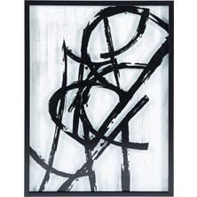 Mudo Home SCRACTH II ÇERÇEVELİ CAM BASKI PANO 77X102 CM