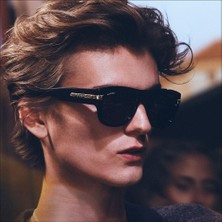 Gucci GG1517S 001 54-19 Unisex Füme Mat Camlı Siyah Asetat Dikdörtgen Güneş Gözlüğü