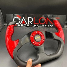 Carlone Momo Spor Direksiyon F1 Tesla Model Kırmızı Renk Momo Tip - Yarış Spor Direksiyonu