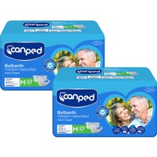 Canped Belbantlı Hasta Bezi Orta Boy Medium 46 Adet