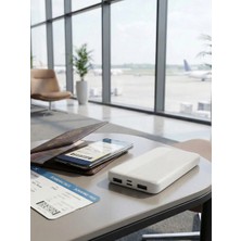 S-link IP-G10N 10000mAh Micro+Type C Girişli Powerbank Beyaz Taşınabilir Pil Şarj Cihazı