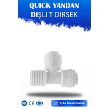 Watermelon Su Arıtma Cihazlarına Uyumlu Yandan Dişli Quıck T Dirsek