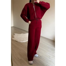 Neşeli Butik Kadın Oversize 3 Iplik Cepli Eşofman Takımı NM029