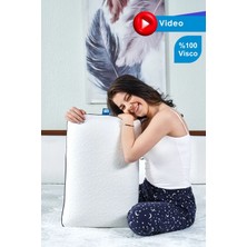 Bera Yatak Megalüks Boyun Fıtığı Boyun Düzleşmesi Için Mega Boy Ortopedik Visco Yastık 59x39x15Cm