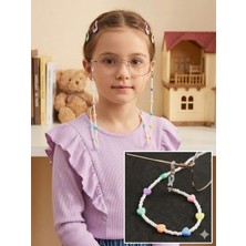 Optic Plus Renkli Küçük Kalpli Çocuk Gözlük Ipi / Zinciri