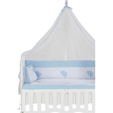 Babycom Mavi Kalpli Uyku Seti 60X120