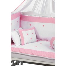 Babycom Pembe Çiçekli Uyku Seti - 70X130