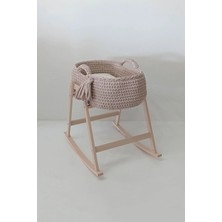 Babycom Standlı Örgü Puset Beşik - Bej