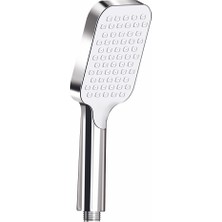 Mesa Teknik KARLİM TEK FONKSİYONLU EL DUŞU , KARE DUŞ BAŞLIĞI  KROM BEYAZ DUŞ AHİZESİ