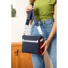 Orijinal Just Polo 7 Bölmeli Geniş Askılı Kadın Omuz Çantası 6072 24*20 cm