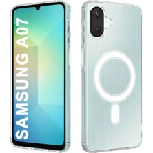 Cepaks Samsung Galaxy A07 Şeffaf Magsafe Kılıf
