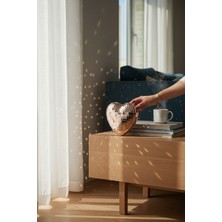 Kalp Şeklinde Disko Topu – Pembe Ayna Kaplama, Parti & Dekor Aksesuarı - 18 cm