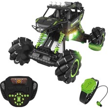 Apexma Oyuncak 2.4ghz Uzaktan Kumandalı ve Bilekten Kontrollü Şarjlı 4x4 LED Işıklı Sesli Rc Akrobat Araba