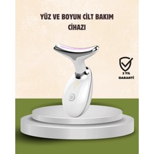 Cilt Yenileyici Şarjlı Güzellik Aleti – Pozitif/negatif Iyon, Titreşimli Masaj ve Kırmızı-Mavi-Yeşil
