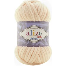 Alize Velluto (5 Adet) 310 Bal Köpüğü Rengi Kadife El Örgü Ipliği