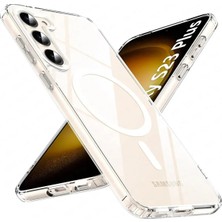 Cepaks Samsung Galaxy S23 Plus Şeffaf Magsafe Kılıf