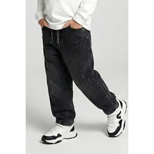 Dmb Boys & Girls Erkek Çocuk Baggy Kalıp Denip Kot Pantolon Füme