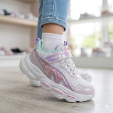 Kindep (Alessio) Hafif Rahat Cırtlı Çocuk Spor Ayakkabı Lila