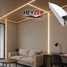 Heyzer 7×13 LED Profili Alüminyum 3 Metre Sarı Beyaz Günışığı Işık Rengi ile Enerji Tasarruflu