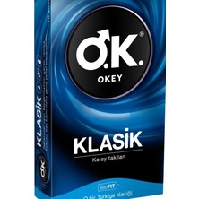 Okey O.K. Klasik Prezervatif 10'lu Vanilya Aromalı BioFIT Kolay Takılan Özellikli