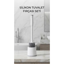 Mercansa Deterjan Hazneli Ergonomik Silikon Tuvalet Fırçası