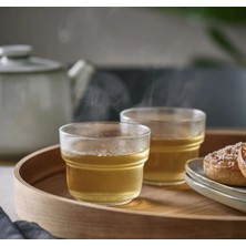 IKEA Quality 4 Adet Şeffaf Su Bardağı 290 ml 4'lü Set Cam Bardak Meşrubat Bardağı Yükseklik 7,5 cm