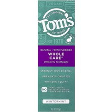 Tom's Of Maine Natural Florürlü Diş Macunu Çürük Önleyici & Beyazlatma & Vegan Peppermint 113 G