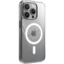 Cepaks iPhone 15 Pro Max Şeffaf Magsafe Kılıf