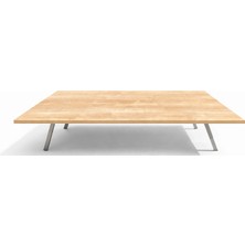 Arıcıoğlu 70 cm x 70 cm Metal Katlanır Ayaklı Dikdörtgen Sofra