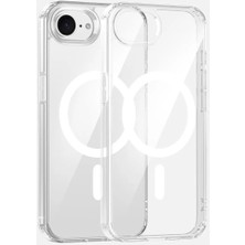 Cepaks iPhone 16E Şeffaf Magsafe Kılıf