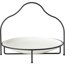 Mudo Home GURME STANDLI SUNUM 28CM - SİYAH