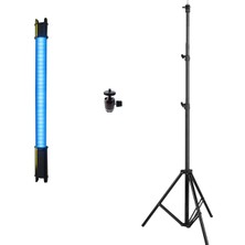 Gdx Tb-60 Rgb 60 cm Tekli Tüp Işık Seti 260 cm Işık Ayağı + Ball-02 Ballhead Başlık