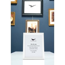 Raven Art Studio Pergamon 18X24 cm Beyaz Resim Fotoğraf Belge Poster Evrak Çerçevesi Korumalı Kırılmaz Pleksi Cam