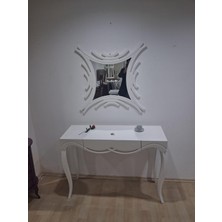 Bengi Ankara Mobilya Dresuar 90628 Cnc Çökertme Model Cnc Ayna Lake Beyaz Tabla Kayn Aslan Ayak