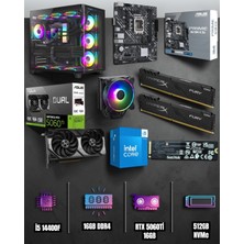 Efs I5 14400F 16GB Ram 512GB Nvme 5060TI 16GB Ekran Kartlı Gaming Pc