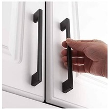 Ergün Store Erg Alüminyum Metal Lüx Köprü Kulp Modern Mutfak Çekmece Vestiyer Kulp (96MM-128MM Çift Ölçü)