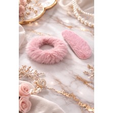 Nati Co Premium Peluş Saç Tokası Ikili Set