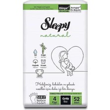 Sleepy Natural Bebek Bezi 4 Beden Maxi 52 Adet 7-14KG