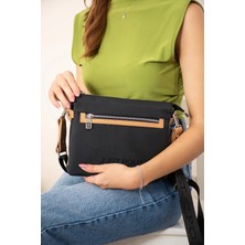 Orijinal Just Polo 7 Bölmeli Geniş Askılı Kadın Omuz Çantası 6072 24*20 cm